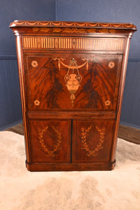 Inlaid Mahogany French Escritoire c.1840 - The Barn Antiques