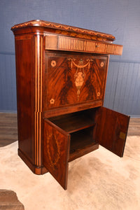 Inlaid Mahogany French Escritoire c.1840 - The Barn Antiques