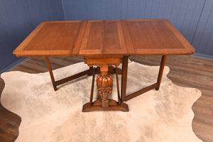 English Oak Dropleaf Table c.1940 - The Barn Antiques