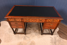 Load image into Gallery viewer, English Arts and Crafts Inlaid Oak Desk c.1900 - The Barn Antiques