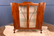 Load image into Gallery viewer, English Walnut Display Cabinet c.1910 - The Barn Antiques