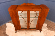 Load image into Gallery viewer, English Walnut Display Cabinet c.1910 - The Barn Antiques