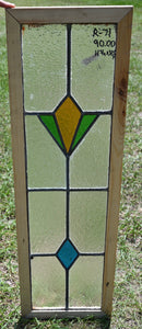 Antique English Stained Glass in Shipping Frame - The Barn Antiques