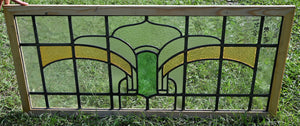 Antique English Stained Glass in Shipping Frame - The Barn Antiques