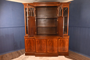 English Walnut Inlaid Cabinet - The Barn Antiques