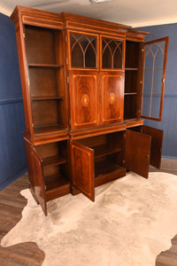 English Walnut Inlaid Cabinet - The Barn Antiques