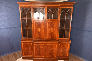 English Walnut Inlaid Cabinet - The Barn Antiques