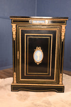 Load image into Gallery viewer, English Ebonized Cabinet with Wedgwood Embellishments c.1830 - The Barn Antiques