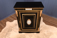 Load image into Gallery viewer, English Ebonized Cabinet with Wedgwood Embellishments c.1830 - The Barn Antiques