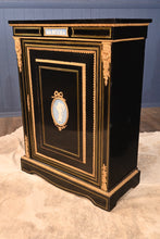 Load image into Gallery viewer, English Ebonized Cabinet with Wedgwood Embellishments c.1830 - The Barn Antiques