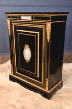 Load image into Gallery viewer, English Ebonized Cabinet with Wedgwood Embellishments c.1830 - The Barn Antiques