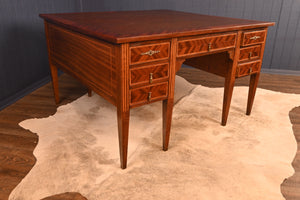 French Partners Desk c.1890 - The Barn Antiques