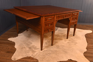 French Partners Desk c.1890 - The Barn Antiques