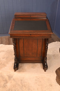 English Walnut Davenport Desk c.1900 - The Barn Antiques