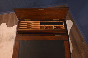 English Walnut Davenport Desk c.1900 - The Barn Antiques