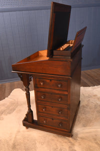 English Walnut Davenport Desk c.1900 - The Barn Antiques