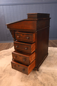 English Walnut Davenport Desk c.1900 - The Barn Antiques