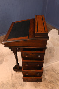 English Walnut Davenport Desk c.1900 - The Barn Antiques