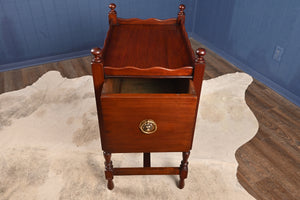 Mahogany English Drawered Side Table c.1900 - The Barn Antiques