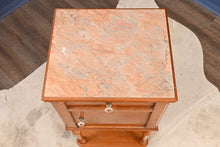 Load image into Gallery viewer, French Oak Marble Top Chevet c.1890 - The Barn Antiques