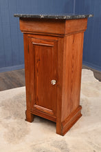 Load image into Gallery viewer, French Pine Marble Top Chevet c.1890 - The Barn Antiques