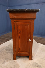 Load image into Gallery viewer, French Pine Marble Top Chevet c.1890 - The Barn Antiques