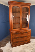 Load image into Gallery viewer, English Walnut Bookcase c.1900