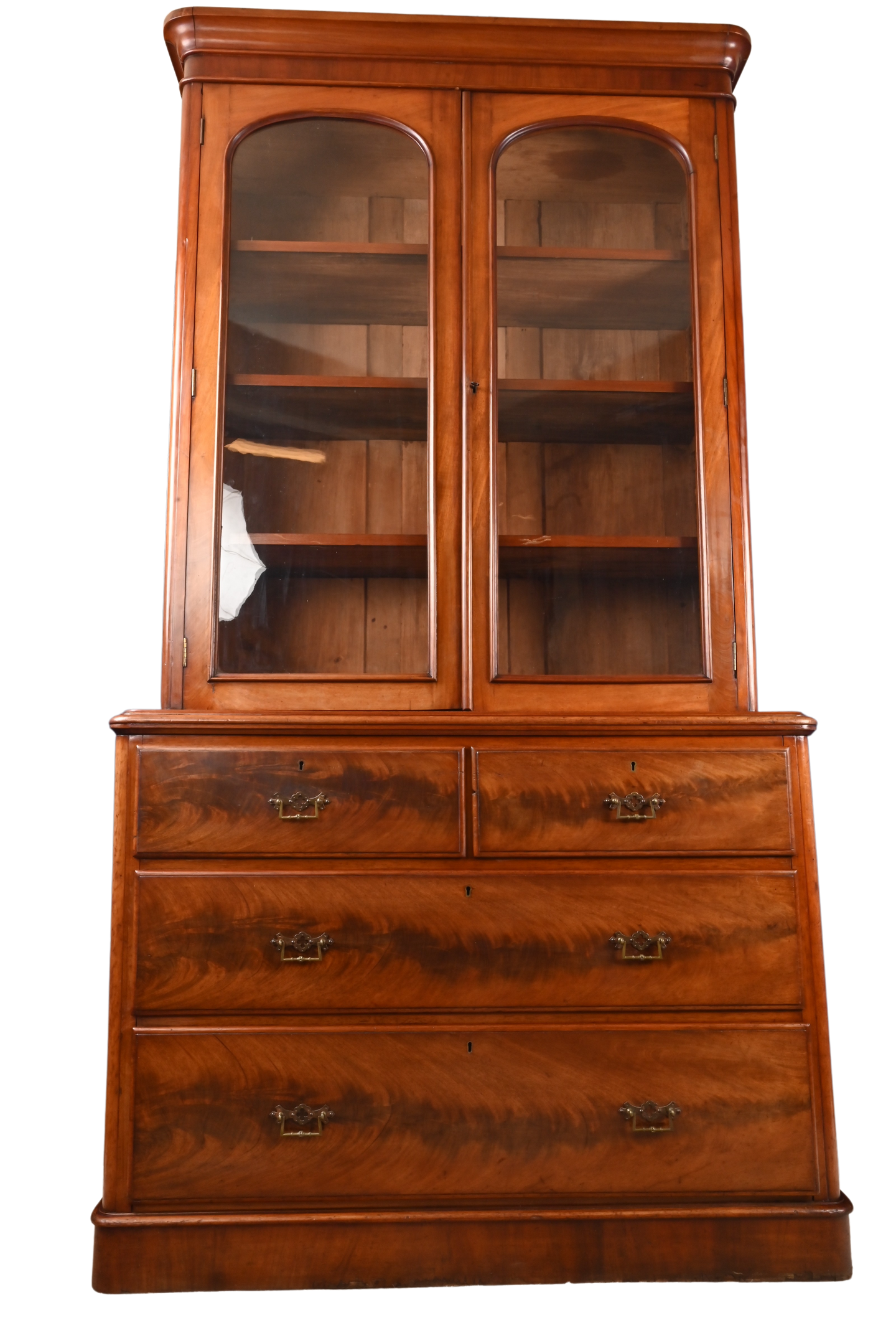 English Walnut Bookcase c.1900