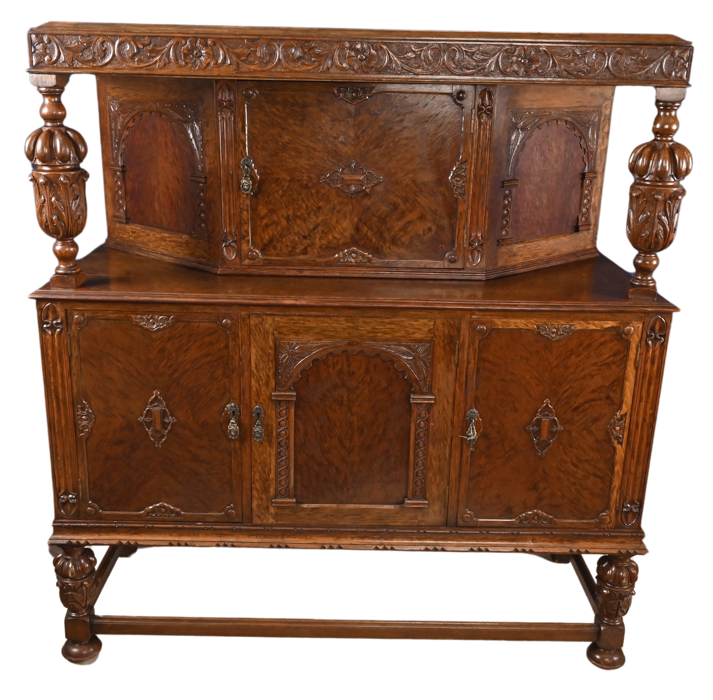 English Oak Court Cupboard c.1900