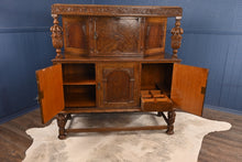 Load image into Gallery viewer, English Oak Court Cupboard c.1900