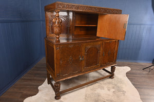 English Oak Court Cupboard c.1900