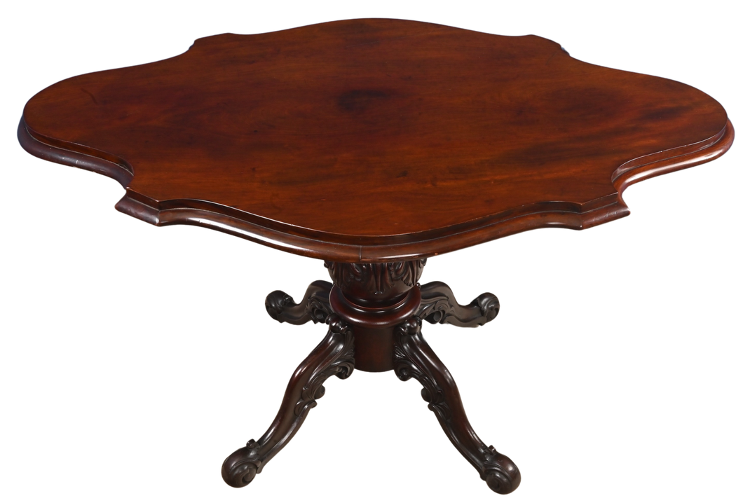 English Mahogany Pedestal Table c.1890