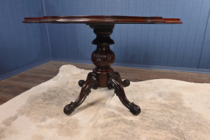 English Mahogany Pedestal Table c.1890