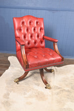 Load image into Gallery viewer, English Leather Desk Chair