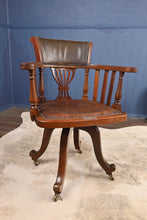 Load image into Gallery viewer, English Mahogany Chair with Sterling Silver Dedication Plaque