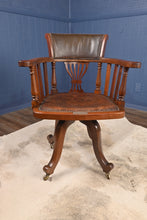 Load image into Gallery viewer, English Mahogany Chair with Sterling Silver Dedication Plaque