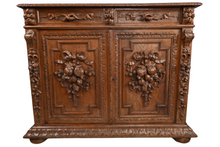 Load image into Gallery viewer, French Carved Oak Cabinet c.1870