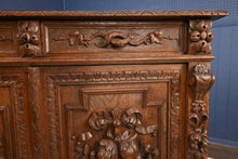 Load image into Gallery viewer, French Carved Oak Cabinet c.1870