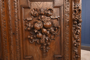 French Carved Oak Cabinet c.1870