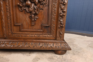 French Carved Oak Cabinet c.1870