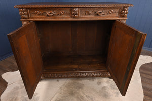 French Carved Oak Cabinet c.1870