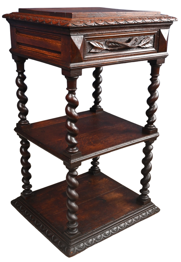 Carved French Oak Stand c.1870
