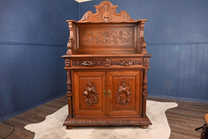 French Carved Oak Server c.1880