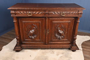 Handcarved French Oak Cabinet c.1880