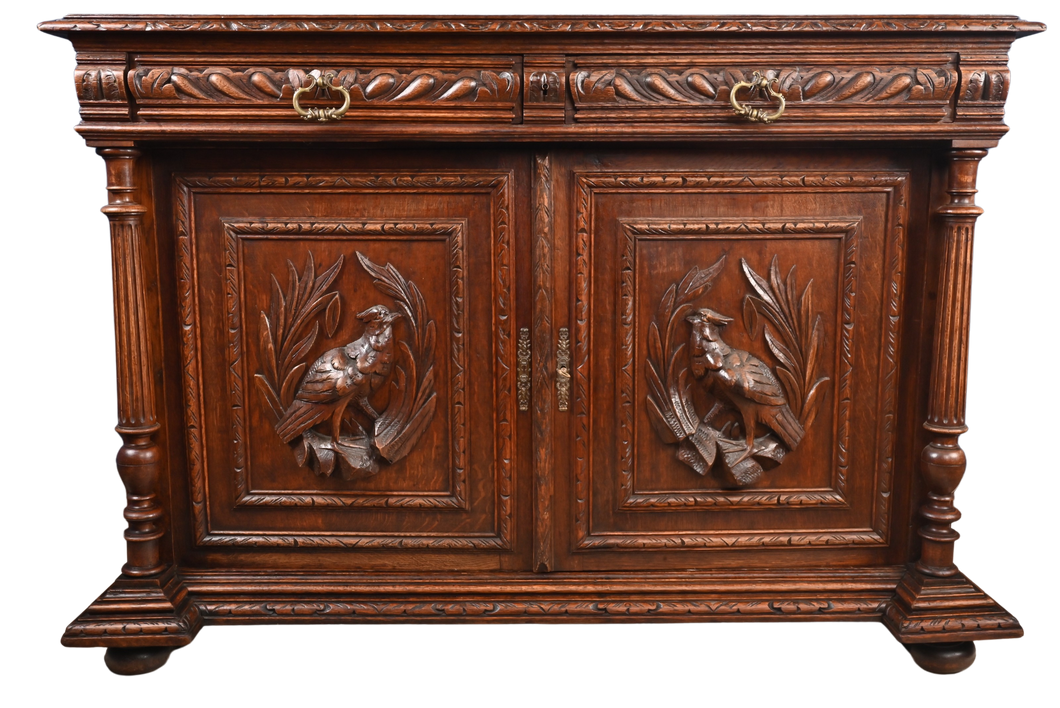 Handcarved French Oak Cabinet c.1880