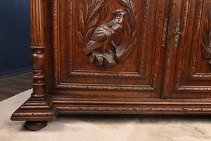 Handcarved French Oak Cabinet c.1880