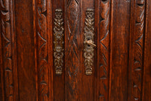 Load image into Gallery viewer, Handcarved French Oak Cabinet c.1880