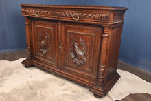 Load image into Gallery viewer, Handcarved French Oak Cabinet c.1880