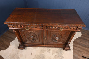 Handcarved French Oak Cabinet c.1880