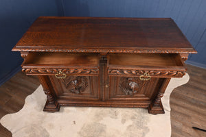 Handcarved French Oak Cabinet c.1880